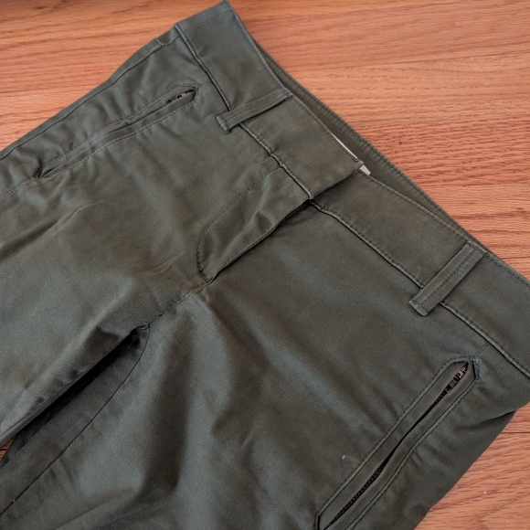 LOFT Skinny Ankle Pants Olive Green Size 0 - Picture 2 of 4